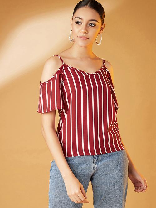 cami neck striped top - 17016301 - Very Small Image - 1