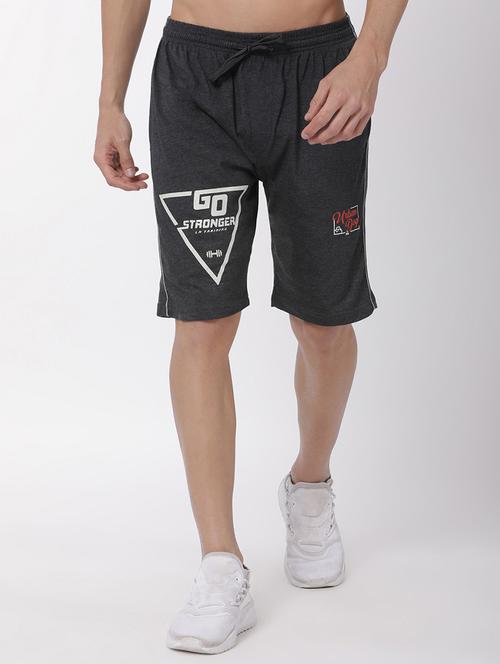 grey printed shorts - 17016750 - Very Small Image - 1