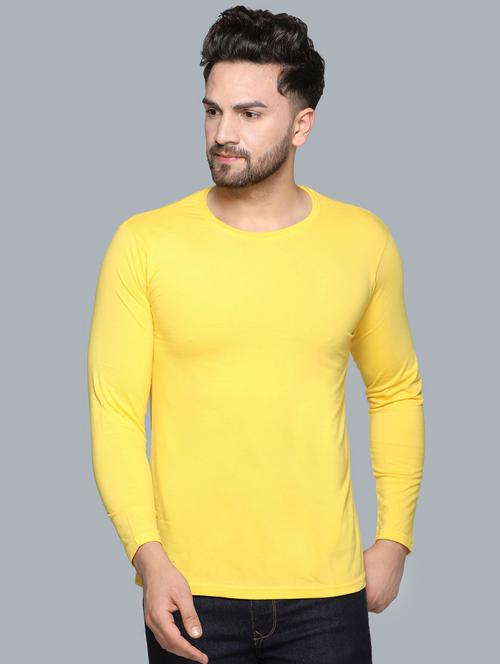 yellow solid t-shirt - 17017229 - Very Small Image - 1