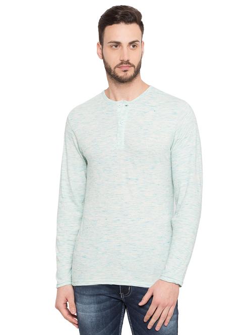 green melange t-shirt - 17018209 - Very Small Image - 1
