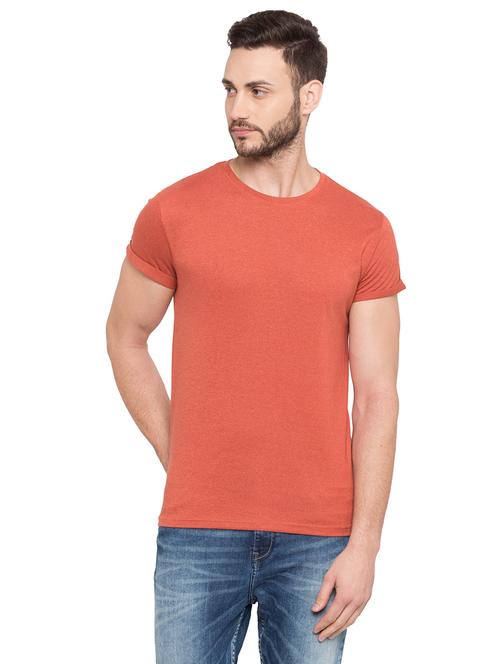 orange solid t-shirt - 17018212 - Very Small Image - 1