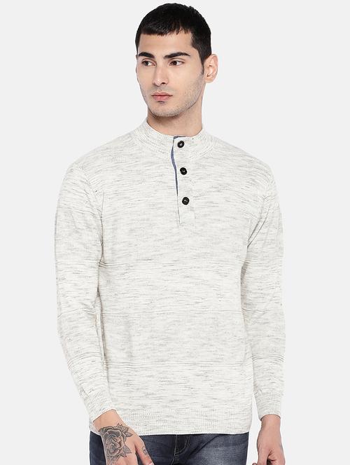 grey solid pullover - 17018281 - Very Small Image - 1