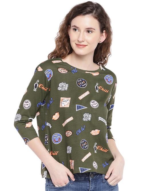 round neck quirky tee - 17018294 - Very Small Image - 1