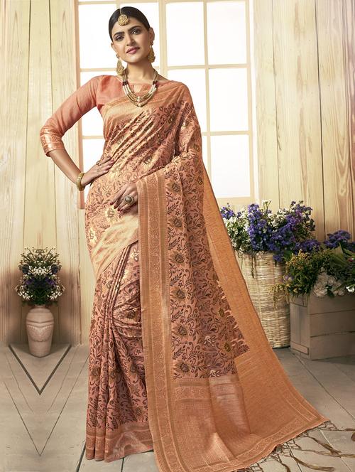 floral paithani saree with blouse - 17020245 - Very Small Image - 1