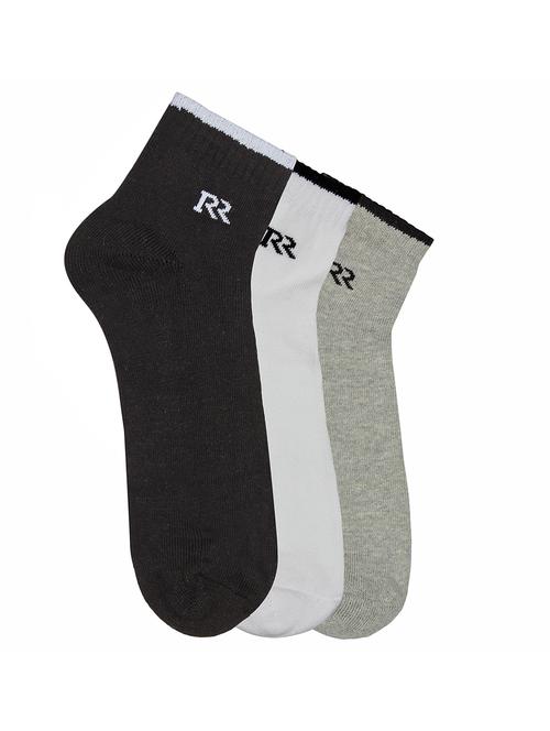 multi colored cotton ankle length sock - 17021660 - Very Small Image - 1