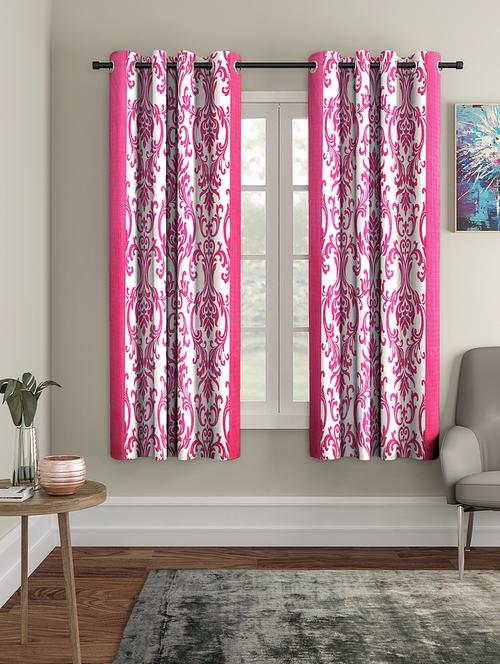 eyelet polyester window curtain (pack of 2) - 17021714 - Very Small Image - 1