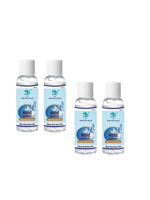 hs doctor plus hand sanitizer soothing gel with triple action moisturizer (60ml) pack of 4 - 17023471 - Very Small Image - 1