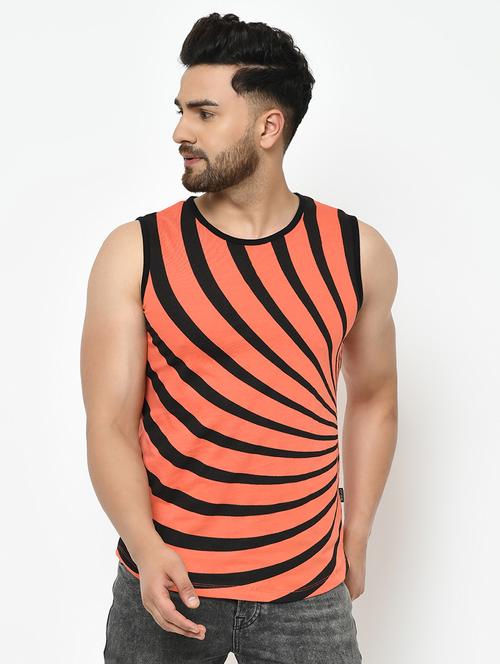 orange printed vest - 17024609 - Very Small Image - 1