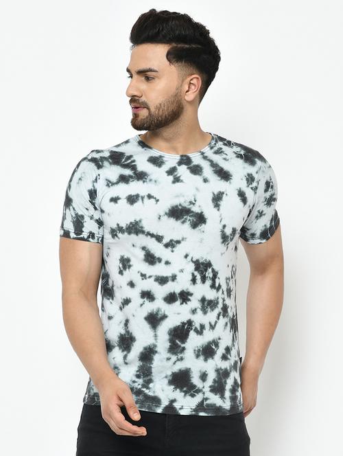 white tie and dye all over print tshirt - 17024612 - Very Small Image - 1