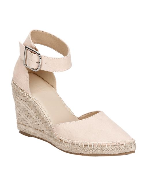 nude micro covered jute wedges - 17026595 - Very Small Image - 1