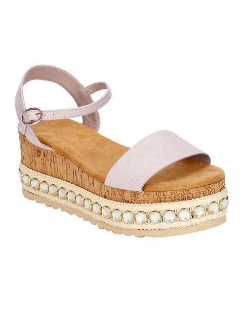 nude micro studded platforms - 17026598 - Very Small Image - 1