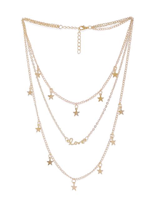 gold plated short necklace - 17026863 - Very Small Image - 1