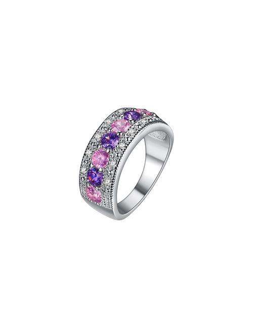 pink silver plated finger ring - 17026883 - Very Small Image - 1