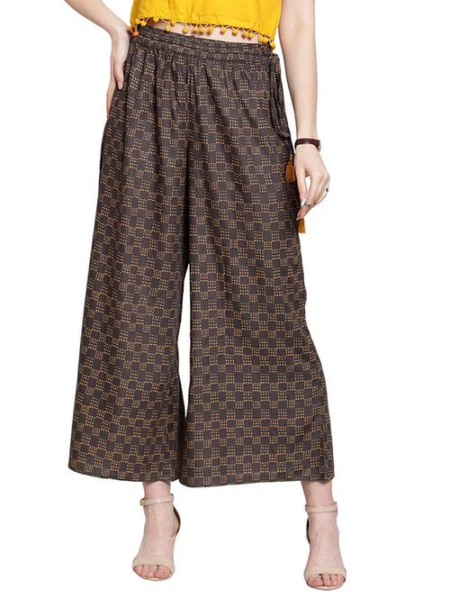flared printed palazzo - 17027582 - Very Small Image - 1