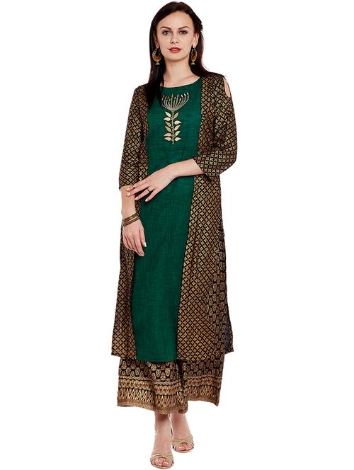 women's layered kurta - 17028581 - Very Small Image - 1