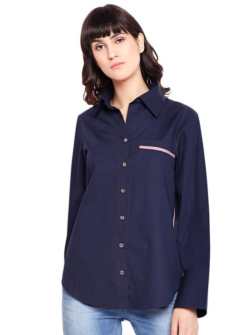 long sleeves solid shirt - 17029021 - Very Small Image - 1