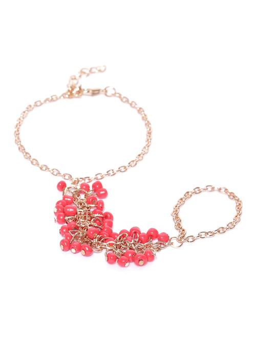 pink gold plated beaded bracelet - 17029402 - Very Small Image - 1