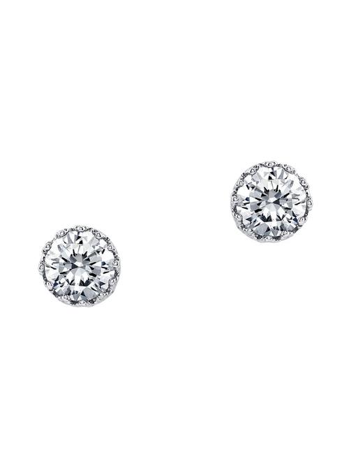 silver plated studs earring - 17029430 - Very Small Image - 1
