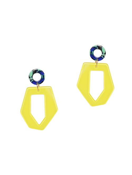 gold plated drop earring - 17029440 - Very Small Image - 1