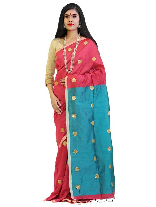 self design handloom saree - 17030475 - Very Small Image - 1
