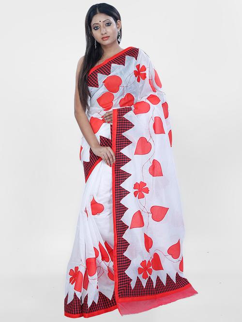 patch work handloom saree - 17031200 - Very Small Image - 1