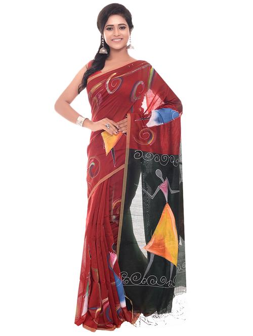 self design handloom saree - 17031204 - Very Small Image - 1