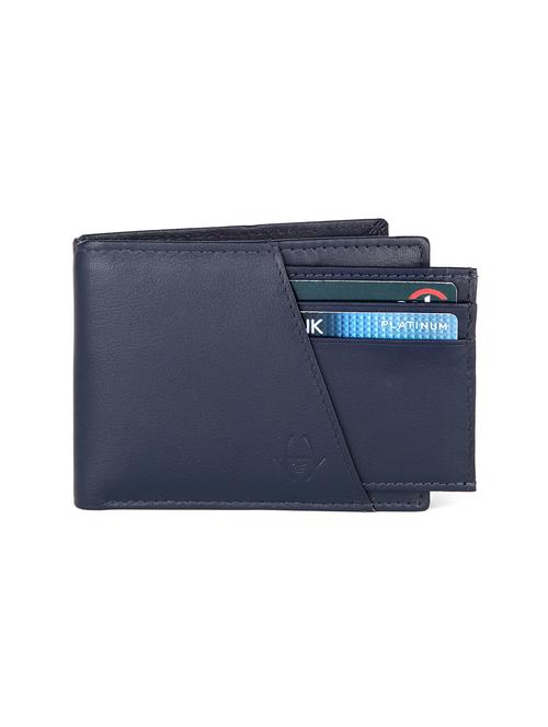 navy blue leather wallet - 17032553 - Very Small Image - 1