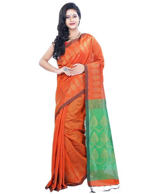 self design handloom saree - 17032577 - Very Small Image - 1