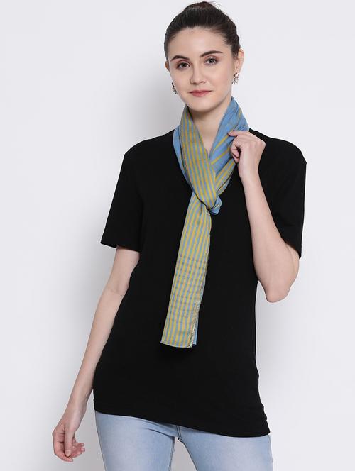 light blue cotton stole - 17032623 - Very Small Image - 1