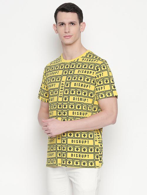 yellow printed t-shirt - 17033666 - Very Small Image - 1