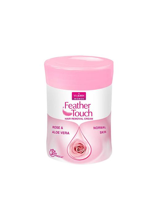 vi-john feather touch hair removal cream(all skin type) for women rose 40 gm (set of 6) - 17034884 - Very Small Image - 1