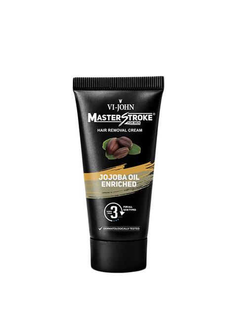 vi-john master stroke men hair removal cream jojoba oil (60 g) -pack of 6 - 17034891 - Very Small Image - 1