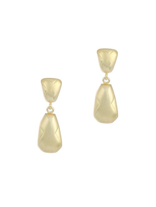 gold metal drop earring - 17041403 - Very Small Image - 1