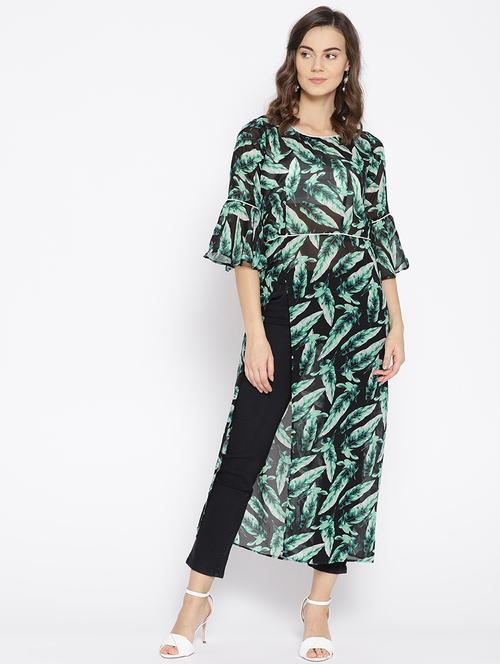 side slit tropical tunic - 17059273 - Very Small Image - 1