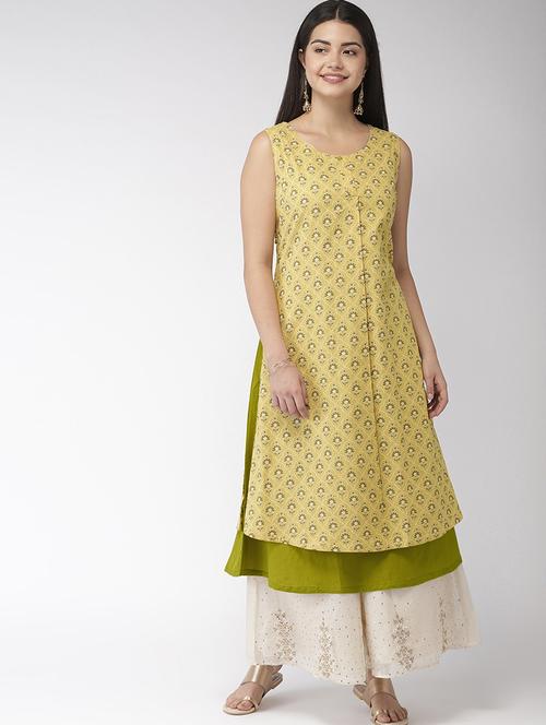 women's layered kurta - 17060692 - Very Small Image - 1