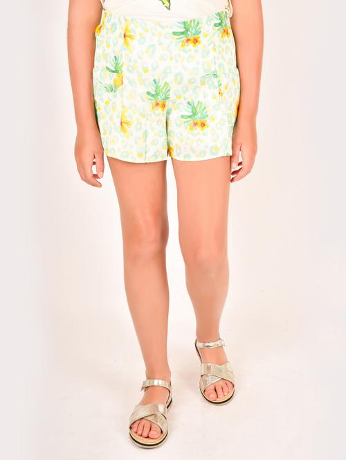 green printed short - 17062624 - Very Small Image - 1