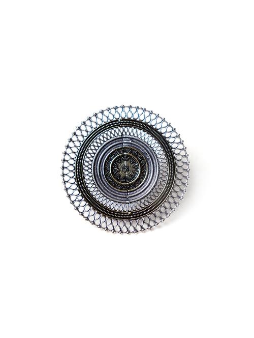 silver finger ring - 17062632 - Very Small Image - 1