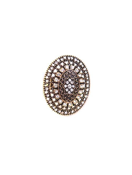 gold metal finger ring - 17062640 - Very Small Image - 1
