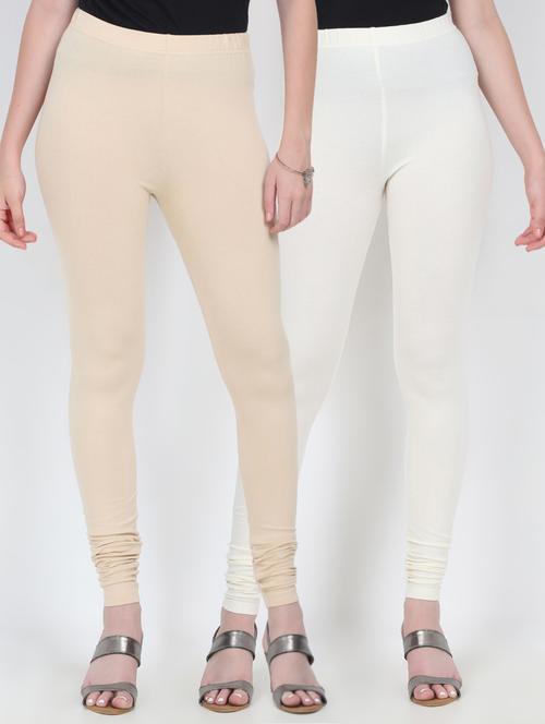 set of 2 solid leggings - 17063639 - Very Small Image - 1