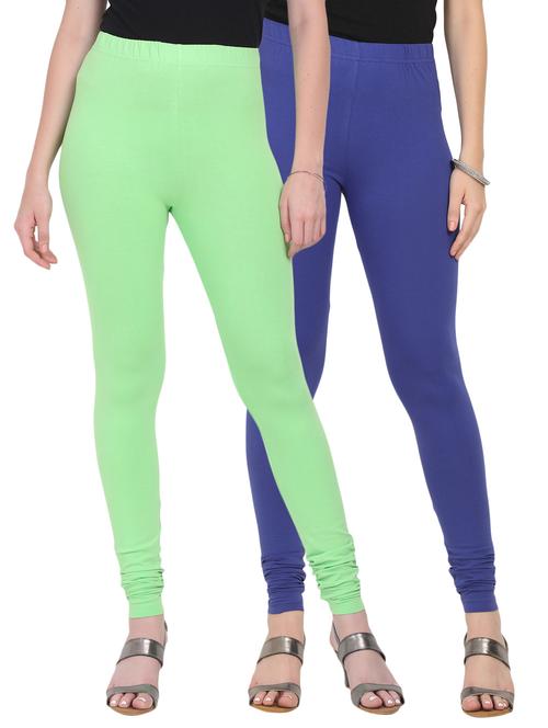 set of 2 solid leggings - 17063675 - Very Small Image - 1