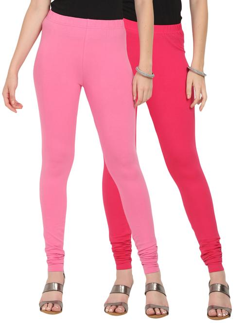 set of 2 solid leggings - 17063689 - Very Small Image - 1