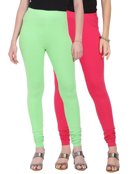 set of 2 solid leggings - 17063693 - Very Small Image - 1