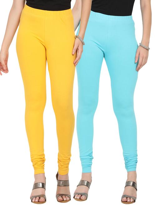 set of 2 solid leggings - 17063721 - Very Small Image - 1