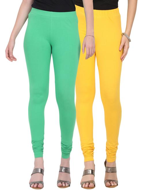 set of 2 solid leggings - 17063725 - Very Small Image - 1