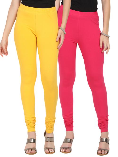 set of 2 solid leggings - 17063728 - Very Small Image - 1