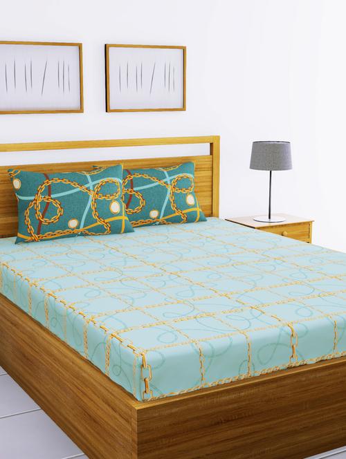 cotton double bedsheet with 2 pillow cover - 17064204 - Very Small Image - 1