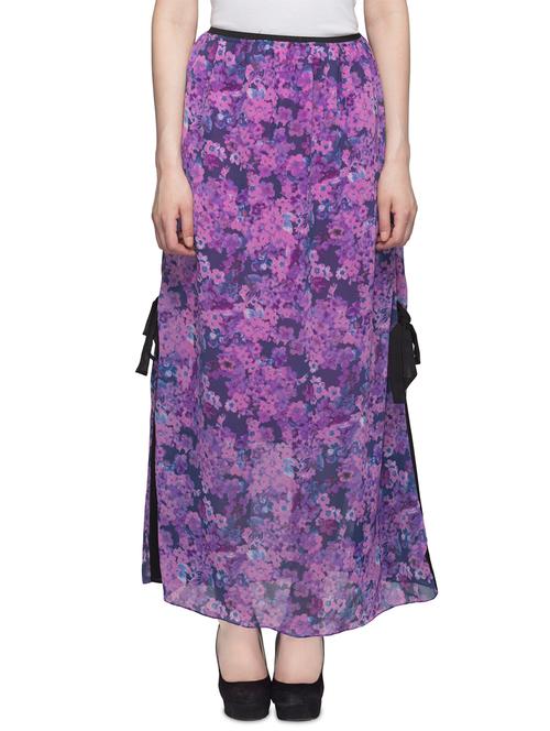high rise printed maxi skirt - 17064418 - Very Small Image - 1