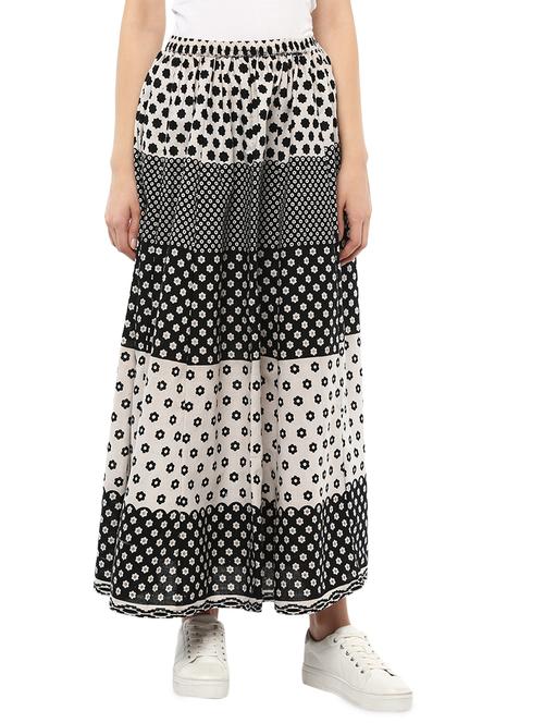 high rise printed maxi skirt - 17064420 - Very Small Image - 1