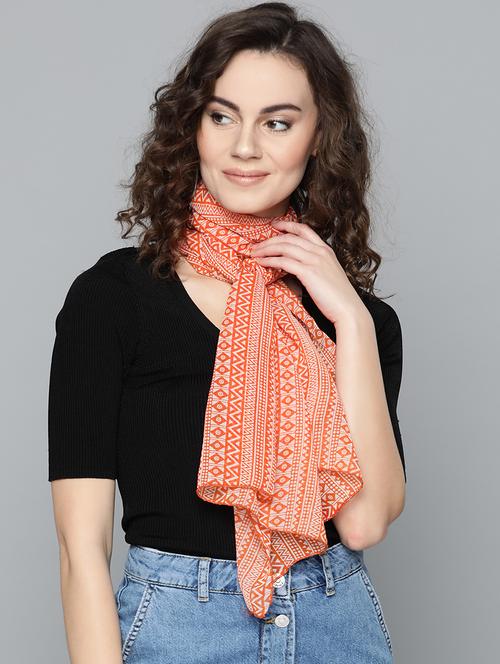 orange polyester scarf - 17064742 - Very Small Image - 1