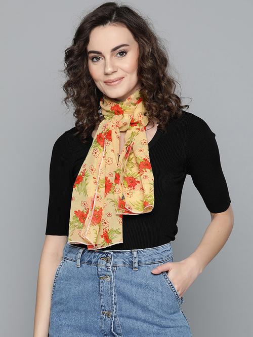 yellow polyester stole - 17064746 - Very Small Image - 1